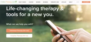 online therapy screen